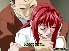 Big-chested hentai coed coed super-fucking-hot sucking dick and hard fucking in