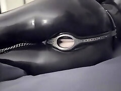 Hot adult movie star latex and cumshot