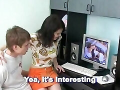 Step-brother & Sister Watching Porn and Doing The Same