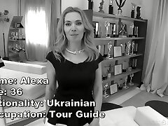 Ukrainian tour guide Alexa shows her talents in audition XXX video