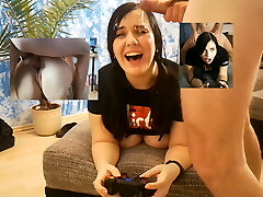 Gamer girl gets ravaged while gaming