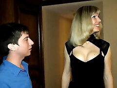 Prostitute Transsexual Lora and a Virgin Boy