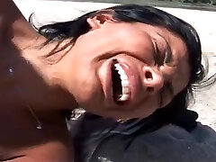 italian stallion fuck on the beach black hair milf with super-sexy and big tits