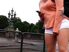 Seems she got an itchy cameltoe