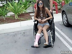 BANGBROS - Petite Handicapped Honey Kimberly Costa Gets Pounded On Bang Bus