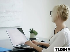 TUSHY Hot Secretary Kate England Gets Assfuck from Client
