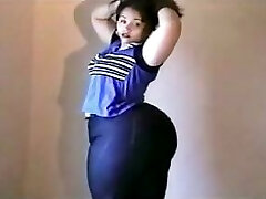 Fat Diamond strips down to her underwear and shows off giant bod