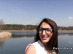 UGLY BRUNETTE Fledgling FUCKS OUTDOOR