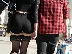 Sexy goth chick and her hipster girlfriend