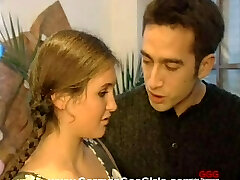 High-heeled teen with ponytails and long gorgeous legs enjoying an interracial gang-bang High-heeled teen with ponytails and long gorgeous legs enjoying an interracial gang-bang