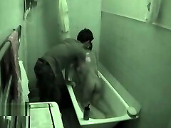 Tinder hookup fuck in bathroom - hidden cam