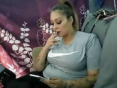 Stunning Big Tit Latina Smokes and Sucks Dick with Funny Facial Stunning Big Tit Latina Smokes and Sucks Dick with Funny Facial
