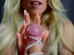 Sensual blowjob and jewels on cock