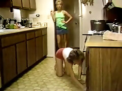 Blond haired dildo addicted vintage nymphos share dick for nice blowjob