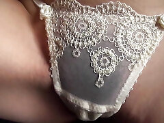 Japanese young wife with molten lingerie cheating with monstrous cock stranger before the wedding