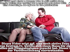 German elderly grandma natural tits seduced from her step son