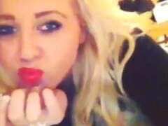 My best friend kissing the webcam