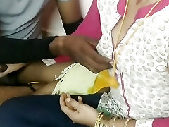 Tamil mom julie teaching how to have sex with her step son-in-law taking deepthroat and jizm in her gullet