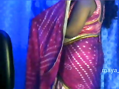Sexy Bhabhi Gets Aroused by Standing for Self Webcam Sex