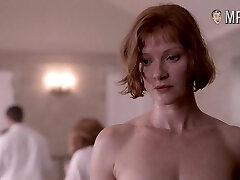 Sneering and sexy Gretchen Mol has delicious big tits and hard nipples