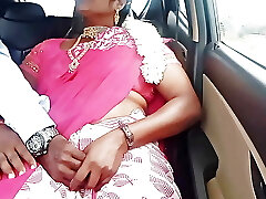 Full Video Telugu Dirty Talks, sexy saree indian telugu aunty bang-out with auto driver, car lovemaking