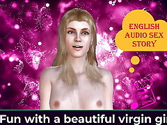 английская аудио-секс-история - веселье с красивой девушкой-девственницей - эротическая аудио-история