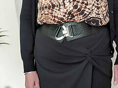 Going to work in a blouse, skirt ,stockings and heels. Ready for my younger chief to probe my mature tits, ass and hairless cunt. Going to work in a blouse, skirt ,stockings and heels. Ready for my younger chief to probe my mature tits, ass and hairless cunt.