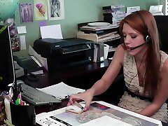 Mature office boss seduce her redhead teen employer Mature office boss seduce her redhead teen employer