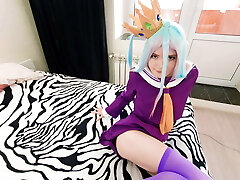 Tiny Shiro lost the game to her stepbrother Sora and gave herself to him, fulfilling his every fad Tiny Shiro lost the game to her stepbrother Sora and gave herself to him, fulfilling his every fad