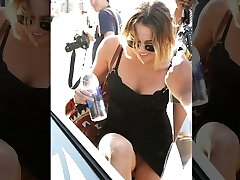 Miley Cyrus Slit Updress