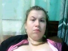 angry woman flashes her tits