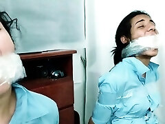 Massively Gagged Latina Students Massively Gagged Latina Students