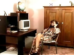 Classic porn with strapon action