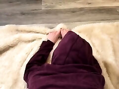 Cute amateur blonde gargles and cumshot