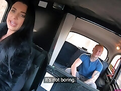 Extraordinaire fucking in back of the cab with busty babe Ania Kinski