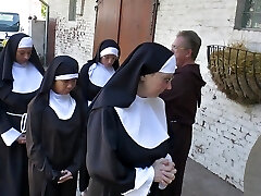Nun loves pulverize outdoor