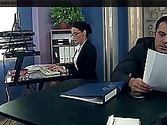 Gorgeous secretary penalized in the office. She enjoys her boss domination, and has squirting orgasms.