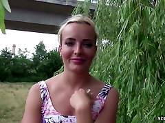GERMAN SCOUT - GREEN EYES TEEN Massive DICK FUCK AT CASTING