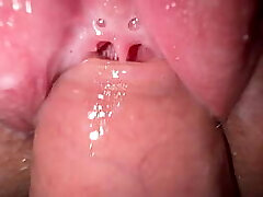 I fucked my nasty stepsister, tight creamy pussy and close up cum shot