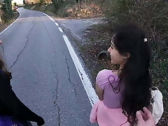 Having Fun with Two Stranger Teens that come back from School Having Fun with Two Stranger Teens that come back from School