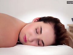 Virgin pussy babe Dora Matrasova has massage orgasms Virgin pussy babe Dora Matrasova has massage orgasms