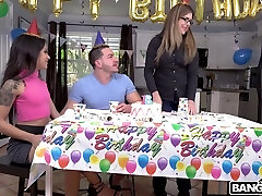 Fucking awesome B'day party with shaft hungry beauty Holly Hendrix