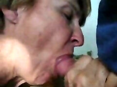 An incredible swallowing of dude's cock from awesome grandma