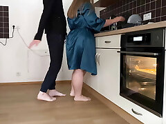 Crazy mother-in-law and sonnie-in-law masturbate together in the kitchen Crazy mother-in-law and sonnie-in-law masturbate together in the kitchen