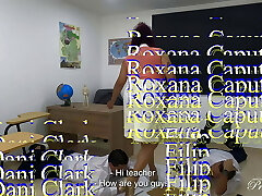 Threesome college with Miss Roxana Threesome college with Miss Roxana