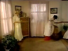 Lustful mistress lures maid and makes her lick pussy