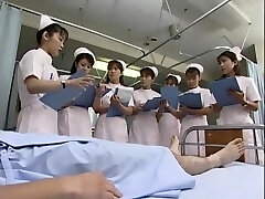 Fabulous Japanese girl Kaho Kasumi, Sasa Handa, Meguru Kosaka in Insatiable Nurse, Handjobs JAV video