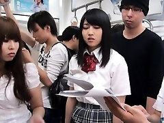 Japanese group fuckfest with pussy licking and fucking