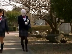 Japanese invisible school girl