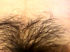 Japanese wife hairy pussy fingered
